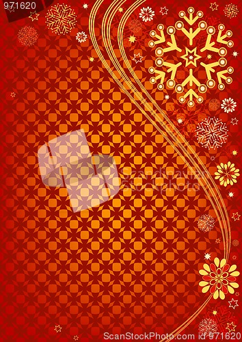 Image of Red christmas frame