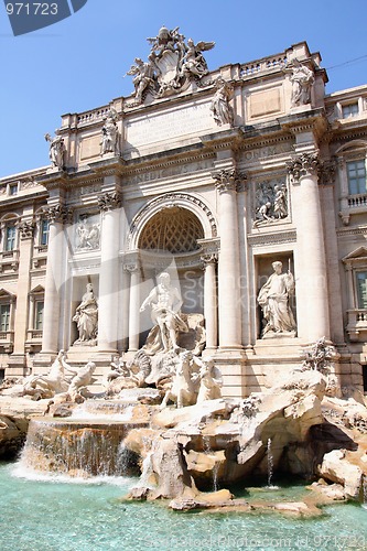 Image of The Trevi Fountain in Rome, Italy