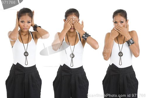 Image of three wise monkeys