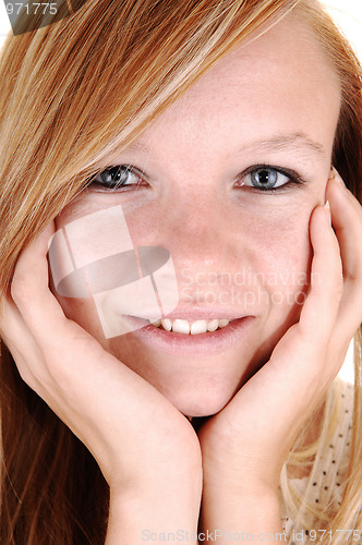 Image of Pretty girls face.