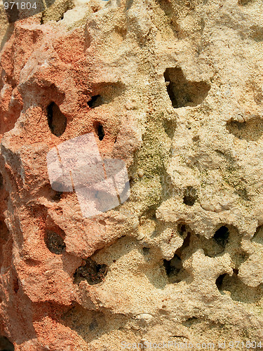 Image of Multicolored limestone