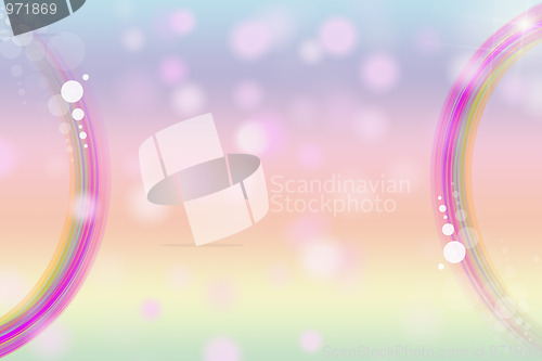 Image of Abstract light background of rainbow lines