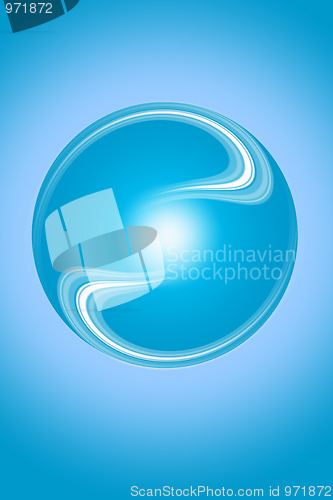 Image of Modern abstract background of blue 