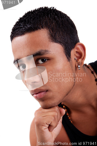 Image of young and handsome latin man
