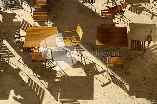 Image of Aerial view table & Chairs