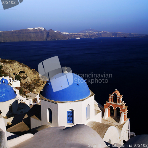 Image of Blue church Santorini