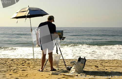 Image of CAT 0038 Sunny Beach painting