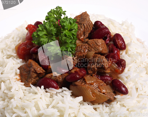 Image of Chili con carne with rice