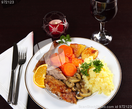 Image of Roast duck dinner