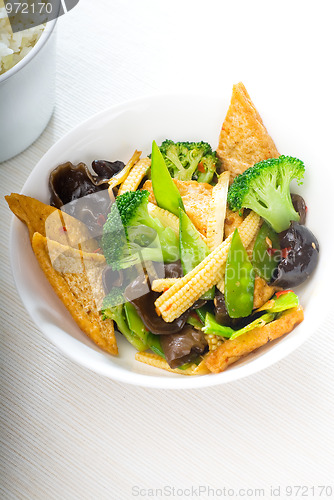 Image of tofu beancurd and vegetables