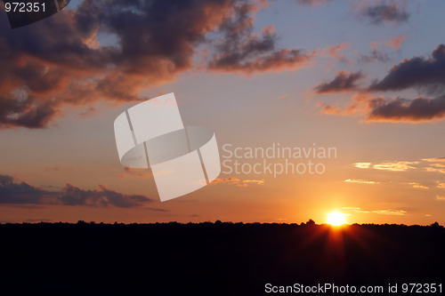 Image of Sunset. The tragic cloudscape (I)