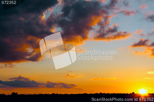 Image of Sunset. The tragic cloudscape (II)