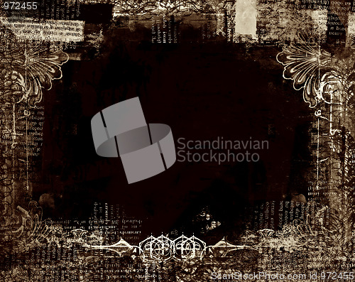 Image of Grunge border and background