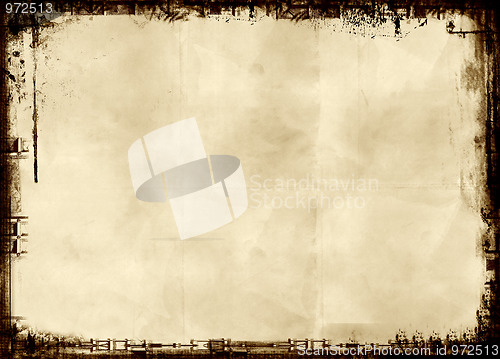 Image of Grunge border and background