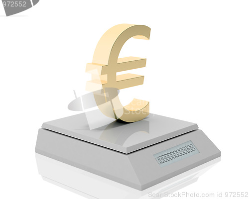 Image of euro's weigh