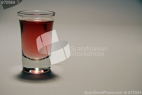 Image of red alcohol