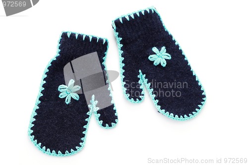 Image of blue gloves