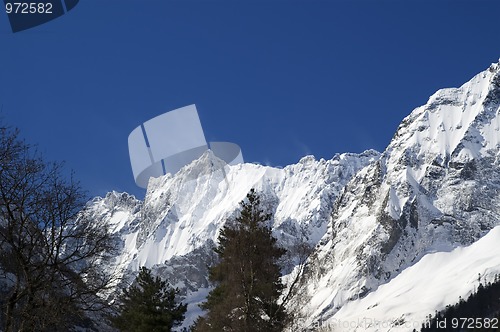 Image of Mountains. Caucasus, Dombay region.