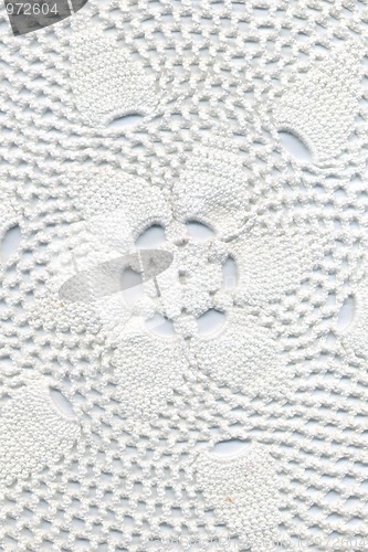 Image of Hand made crocheted doily