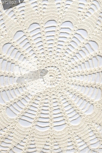 Image of Hand made crocheted doily