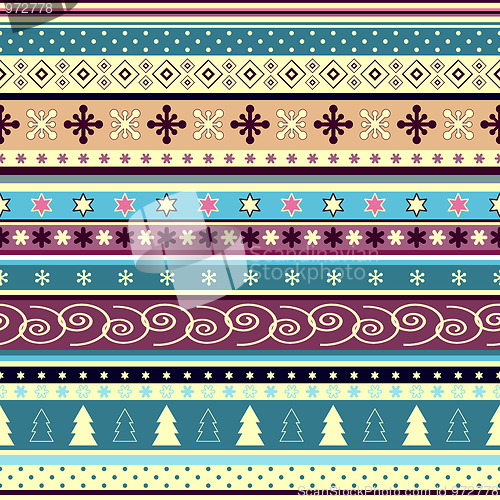 Image of Seamless striped christmas wallpaper