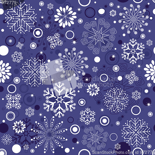 Image of Repeating violet christmas pattern