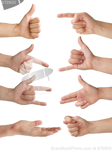 Image of Isolated hands
