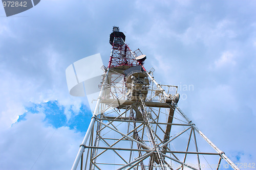 Image of TV receiving-transmitting antenna