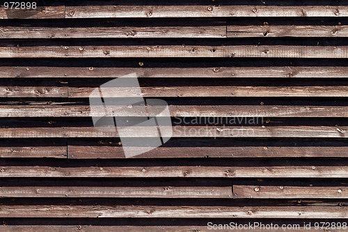 Image of Horisontal wooden fence 