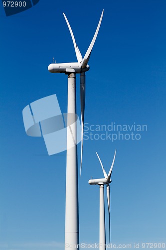 Image of Two wind turbines 