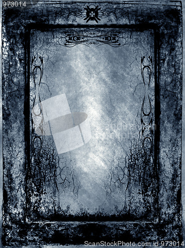 Image of Grunge border and background