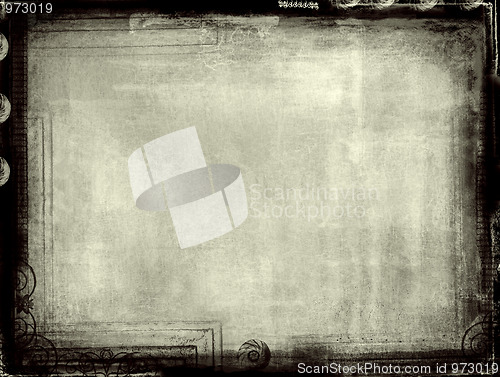 Image of Grunge border and background