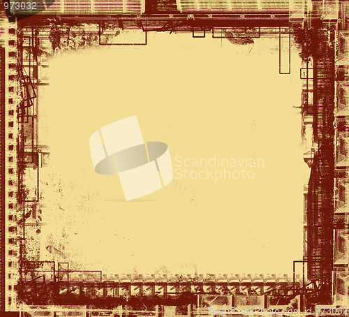 Image of Grunge border and background