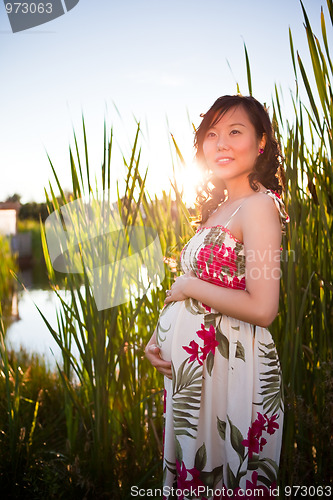Image of Pregnant asian woman