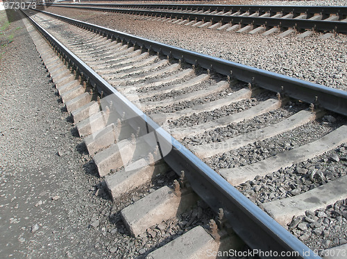 Image of Iron rails. Railway