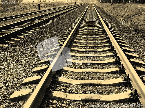 Image of A railroad, which ran away