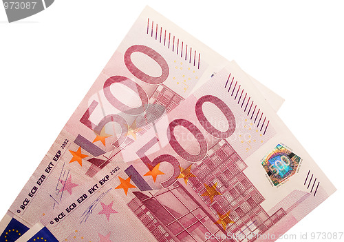 Image of Two five hundred euro banknotes