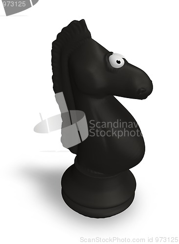 Image of black chess knight