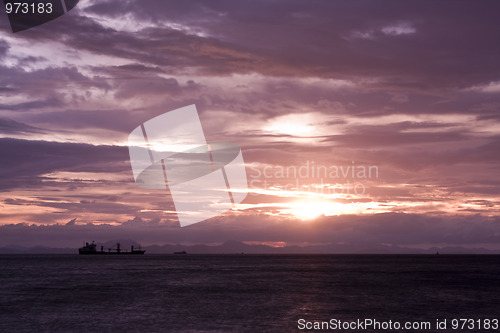 Image of Sunset by the black sea