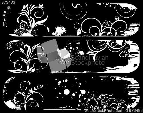 Image of Set abstract grunge banners