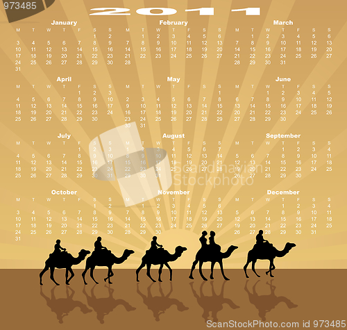 Image of European calendar 2011