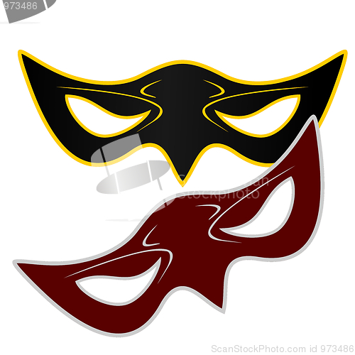 Image of Realistic illustration of carnivals mask