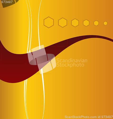 Image of Illustration gold abstract background