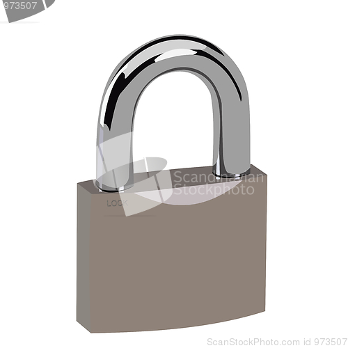 Image of Realistic illustration lock