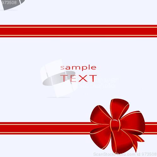 Image of Christmas bow decoration on box