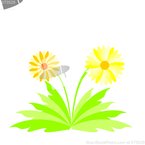 Image of Illustration spring flowers 