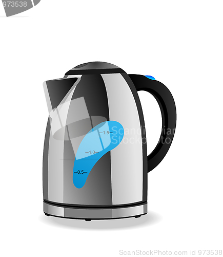 Image of  Electric kettle is isolated on white background