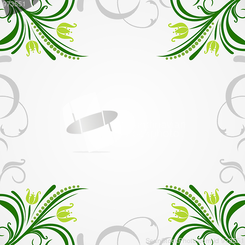Image of Illustration floral background