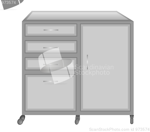 Image of Medical table on castors