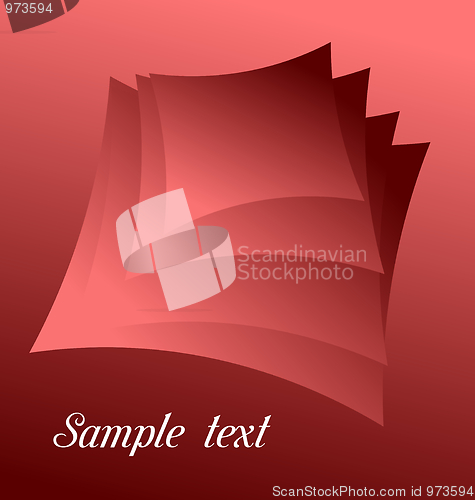 Image of Illustration of red abstract for design